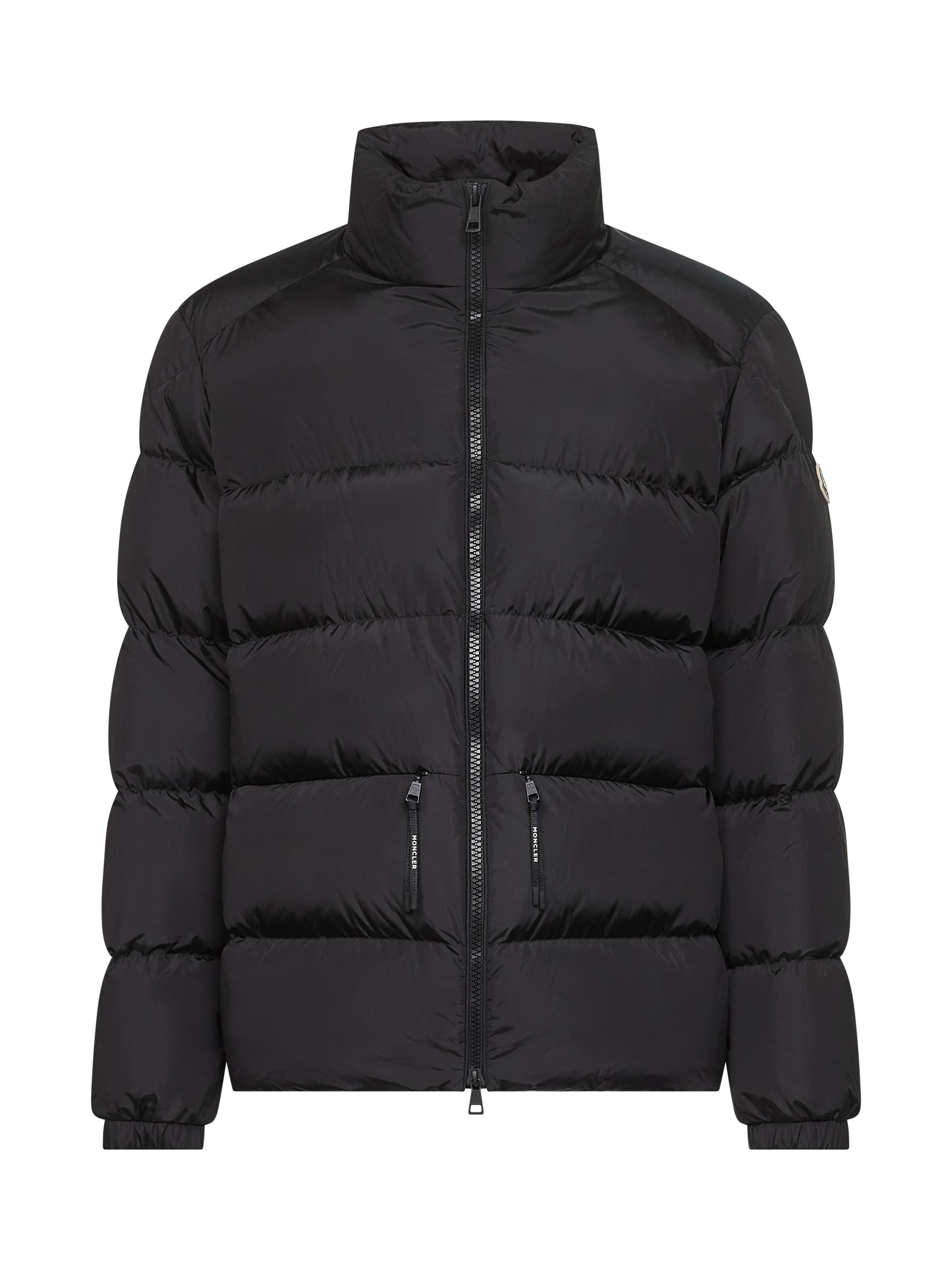 Black nylon Tuileries short down jacket – Daniello.com
