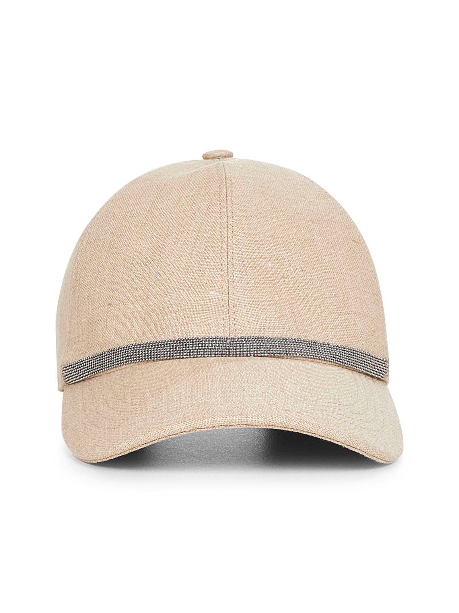 ハット BRUNELLO CUCINELLI Woman Hat Beige MCAP91003 C010 Beige linen Shiny Band baseball cap – Daniello.com