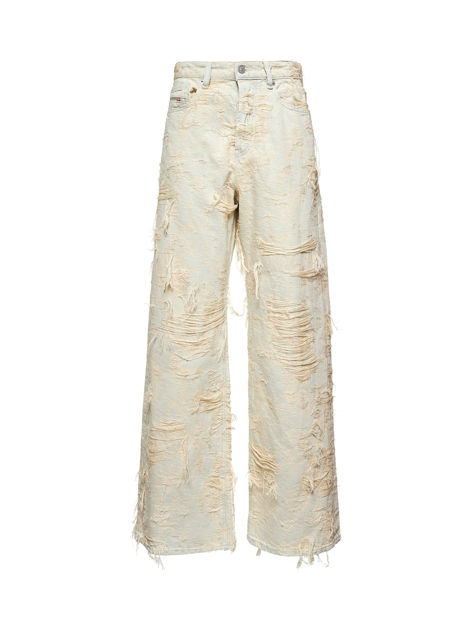 デニム・ジーパン DIESEL '1996 D-Sire 09m40' jeans White Women's Puddle Relaxed Jeans | White | Diesel 1996 D-Sire