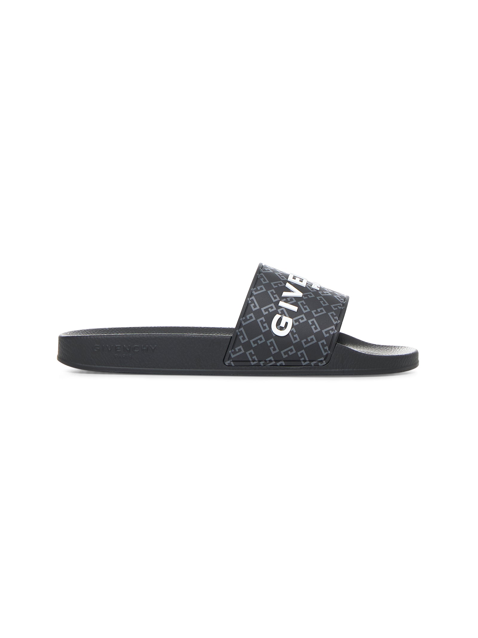Black Slide flat sandals - Main Image