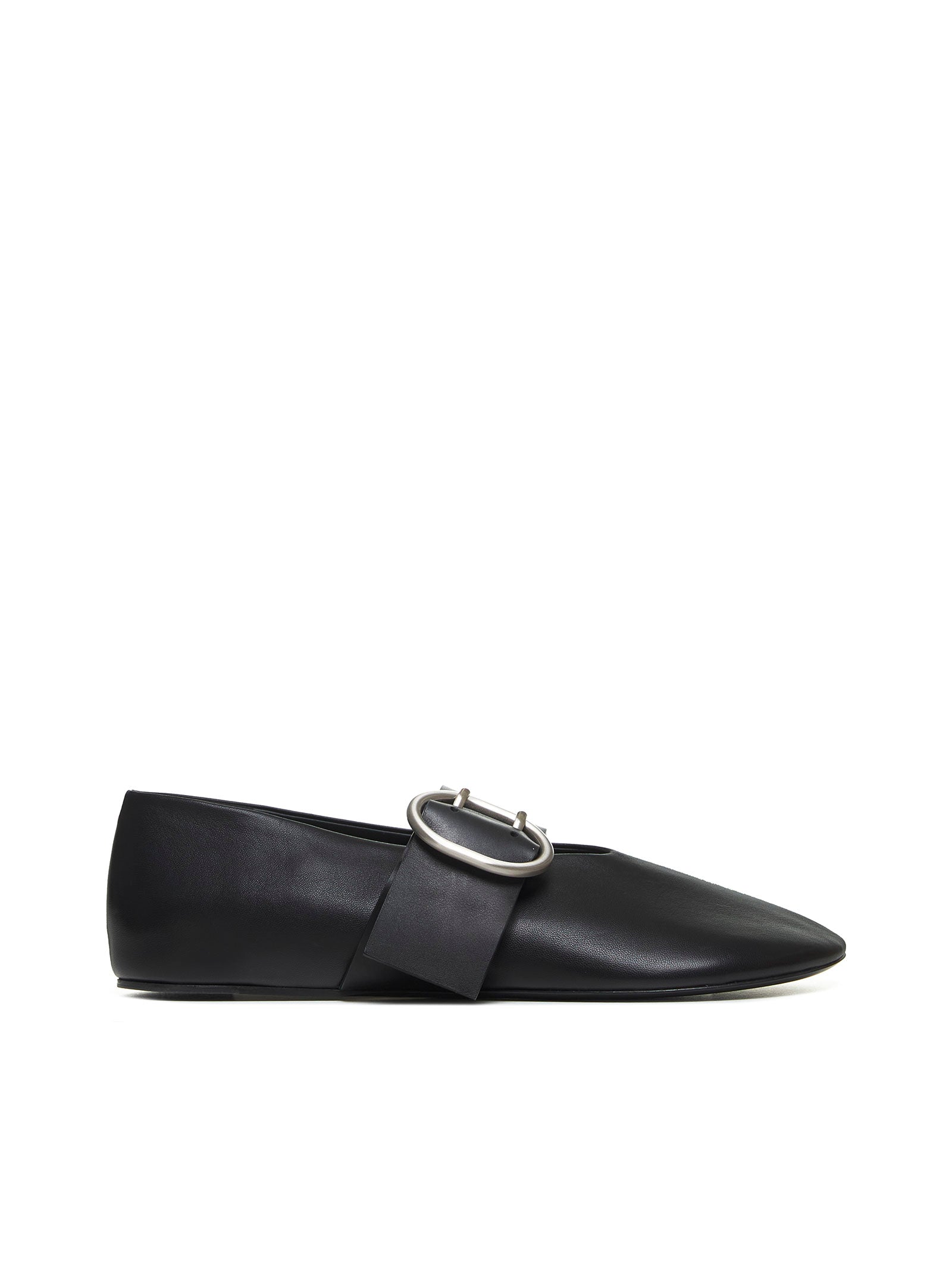 バレエシューズ JIL SANDER BLACK NAPPA LEATHER BALLERINAS Jil Sander Black Nappa Leather Ballerina – LOZURI®