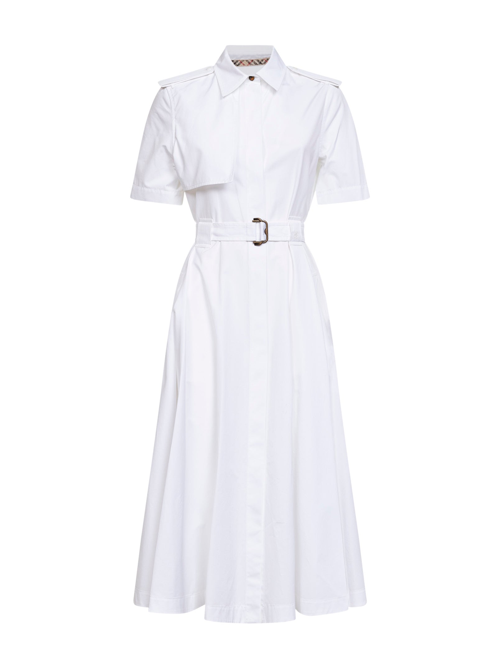 burberry cotton shirt dress Check Cotton Shirt Dress in Sand beige - Women