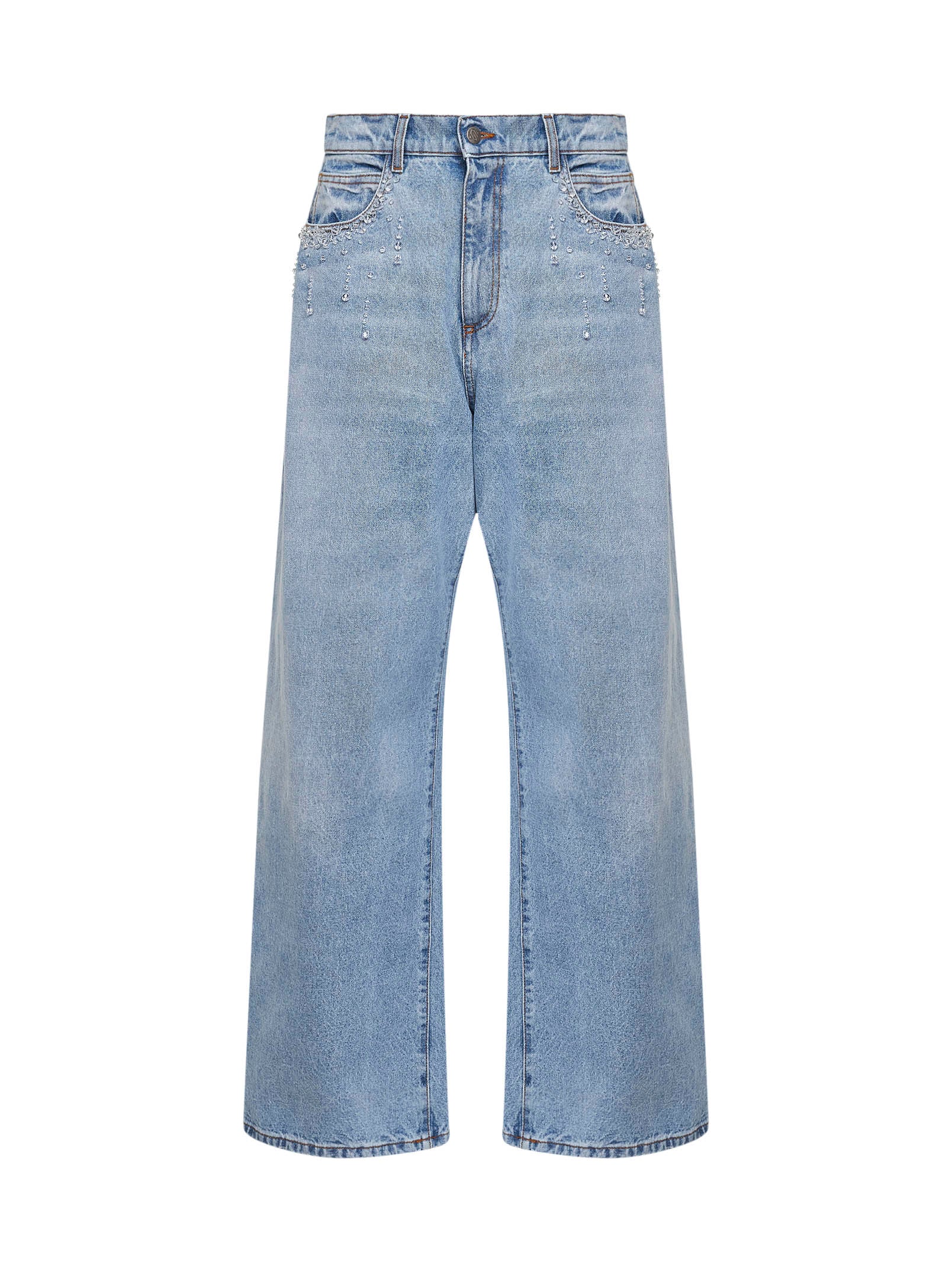 Giuseppe Di Morabito-Crystal Jeans Light Blue-Jeans