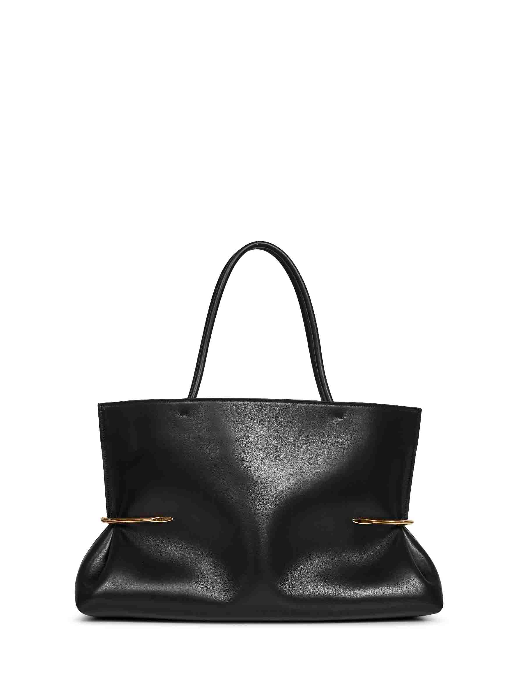 Black Pinch Squeezed Horizontal tote bag – Daniello.com