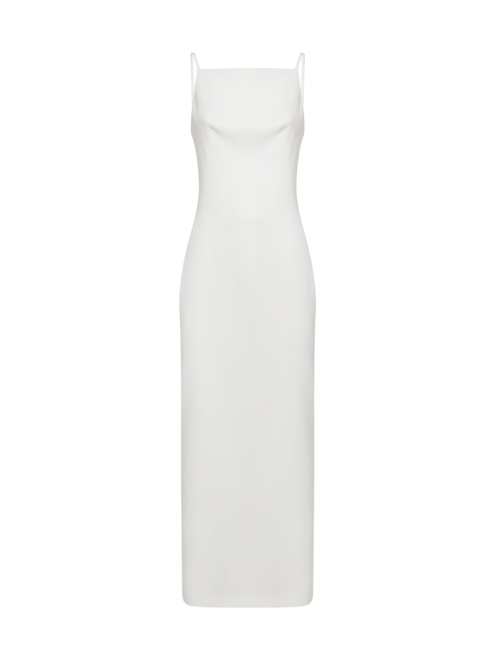 Givenchy | Ivory Crepe Cady Long Dress With Slit | Women | 38