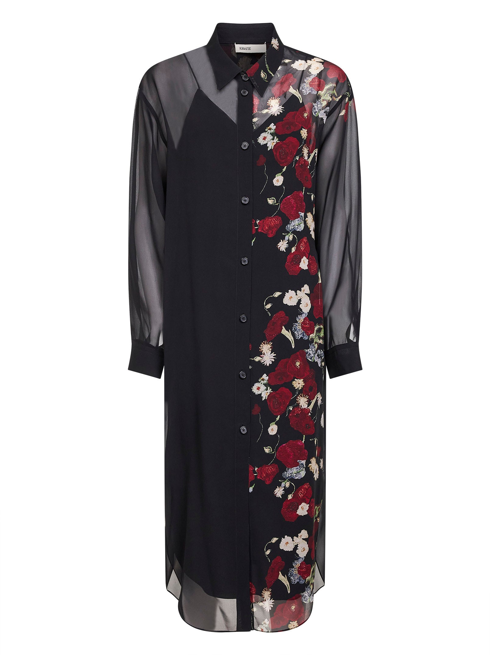 Khaite Black Silk Casual Dress Khaite Black Silk Casual Dress
