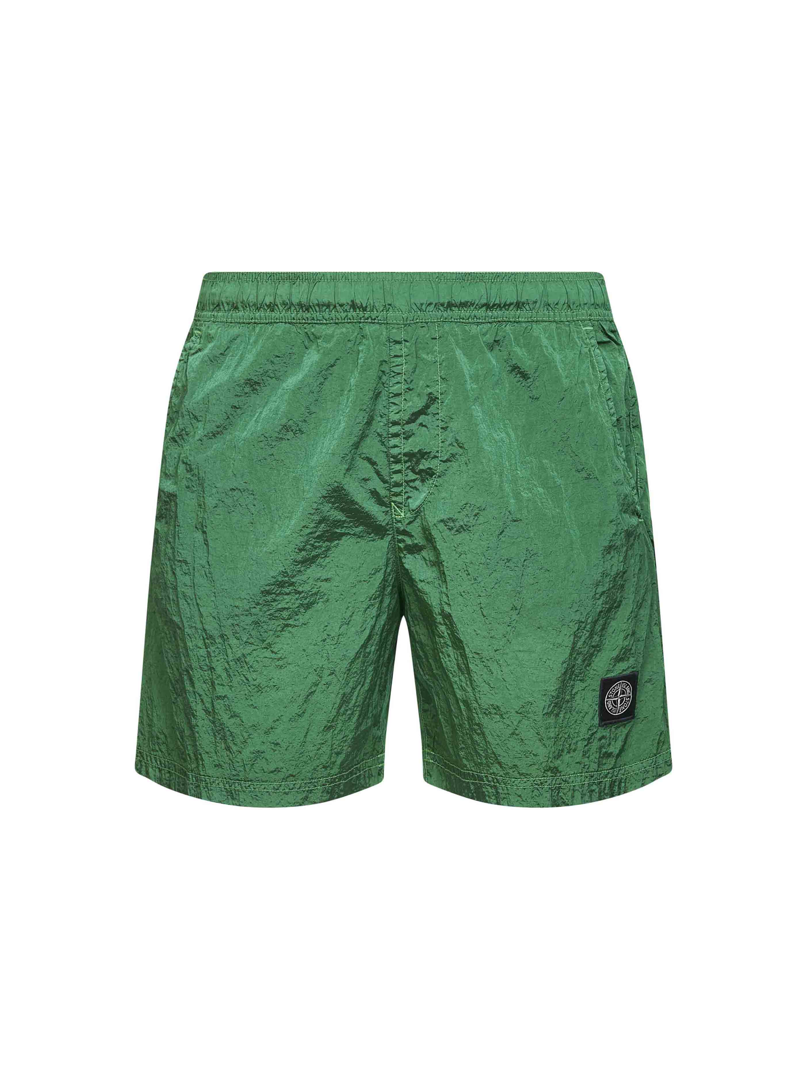 Malachite green Nylon Metal swim shorts – Daniello.com