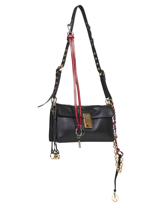Borsa a spalla Prada Soft Sound small nera