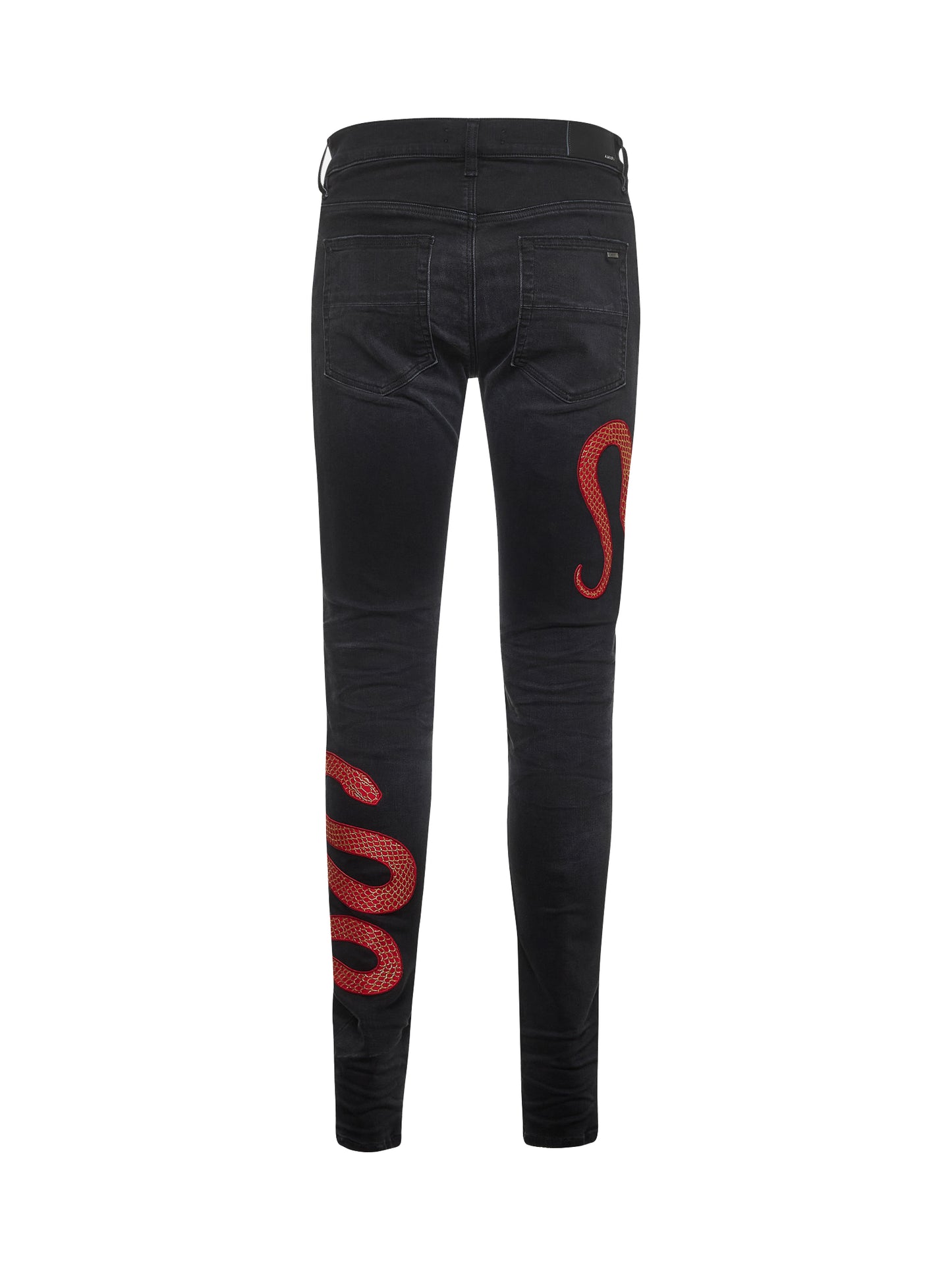 Black denim AMIRI Snake Skinny jeans –