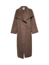 Brown wool cashmere Signature coat