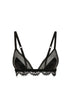 Black soft cup triangle bra