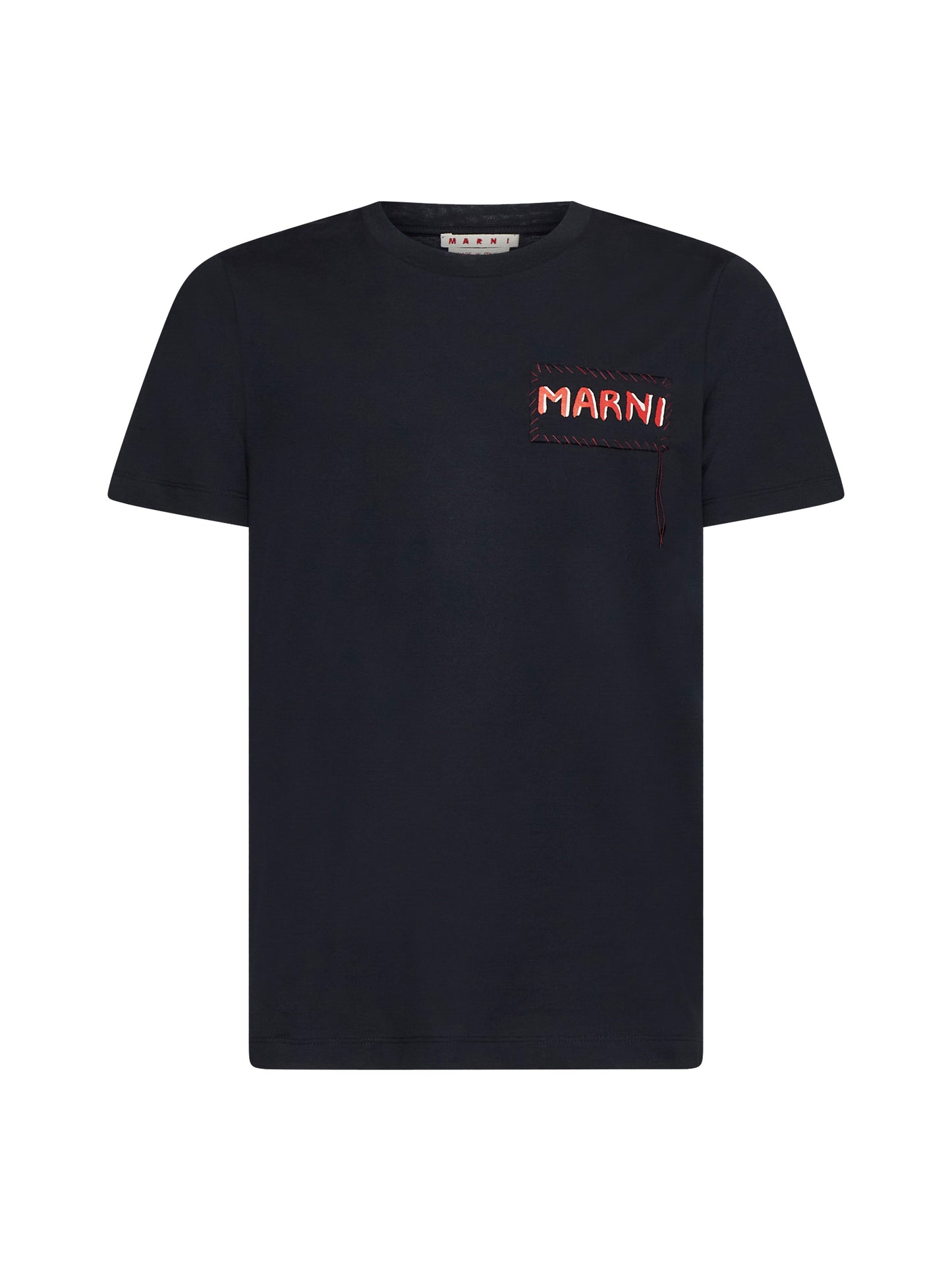 Black jersey Marni label T-shirt