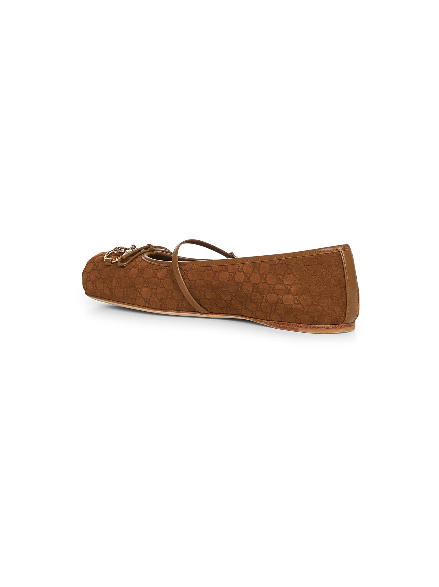 Light brown Gucci Horsebit ballet flat