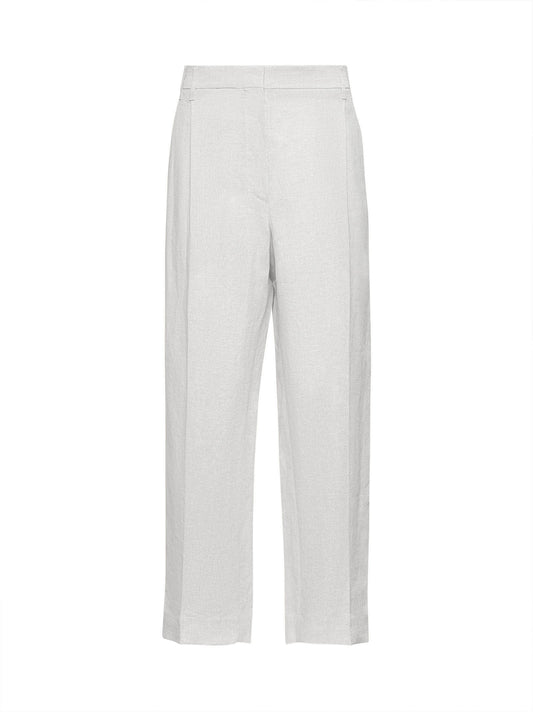 Pantaloni Slouchy in canvas Sparkling beige