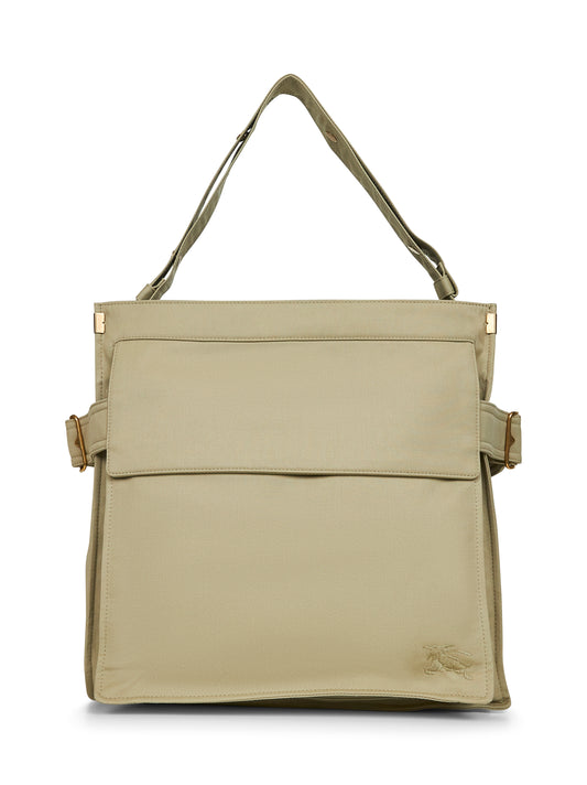 Borsa a tracolla Tote Trench media verde<BR/>