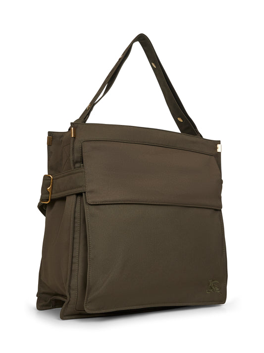 Borsa a tracolla Tote Trench media verde