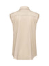 Camicia in popeline beige con Shiny Trim