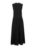 Black organic jersey sleeveless tee dress