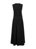 Black organic jersey sleeveless tee dress