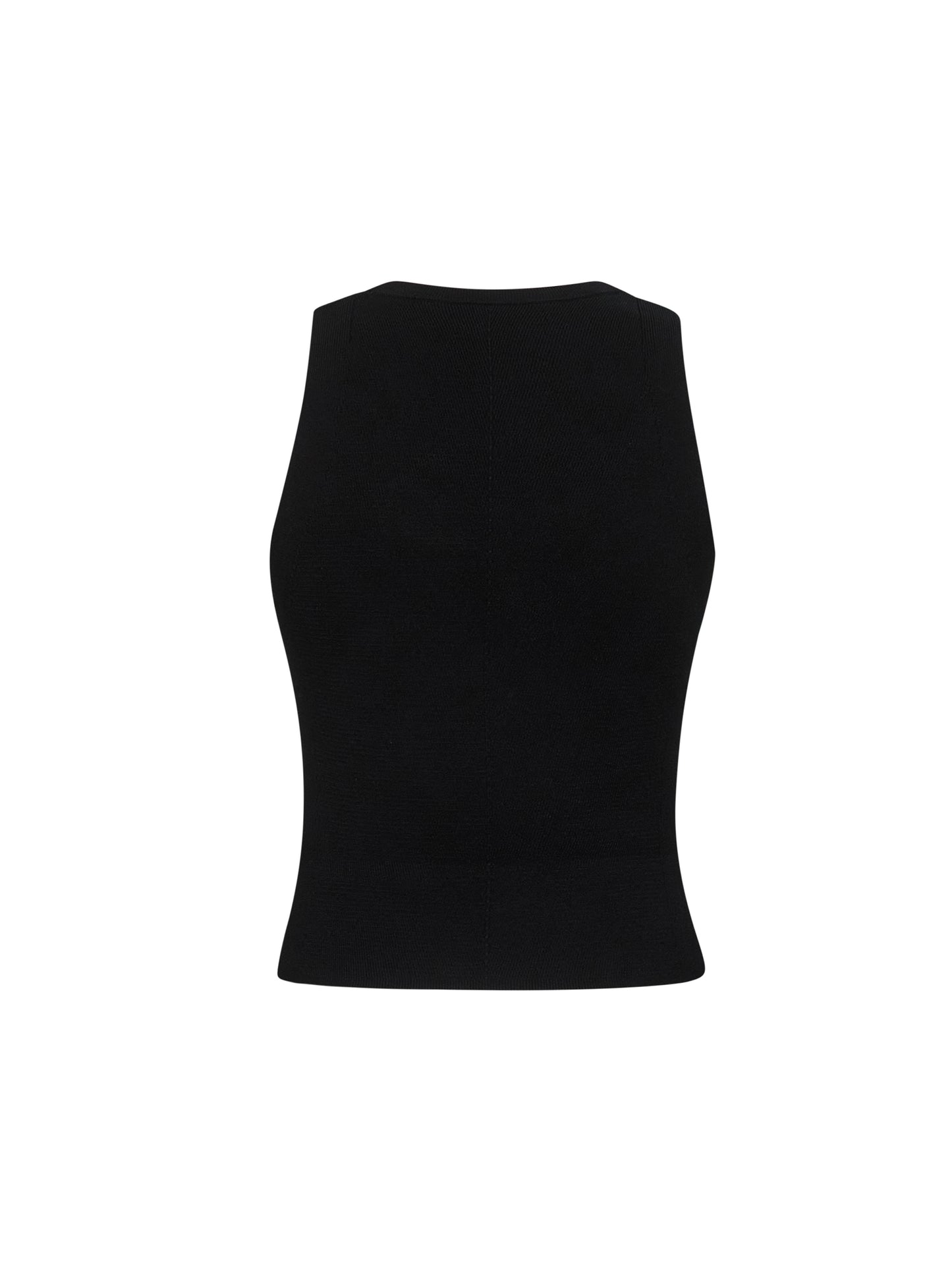 Top M-Onerva-Top in maglia a costine nera