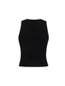 Top M-Onerva-Top in maglia a costine nera