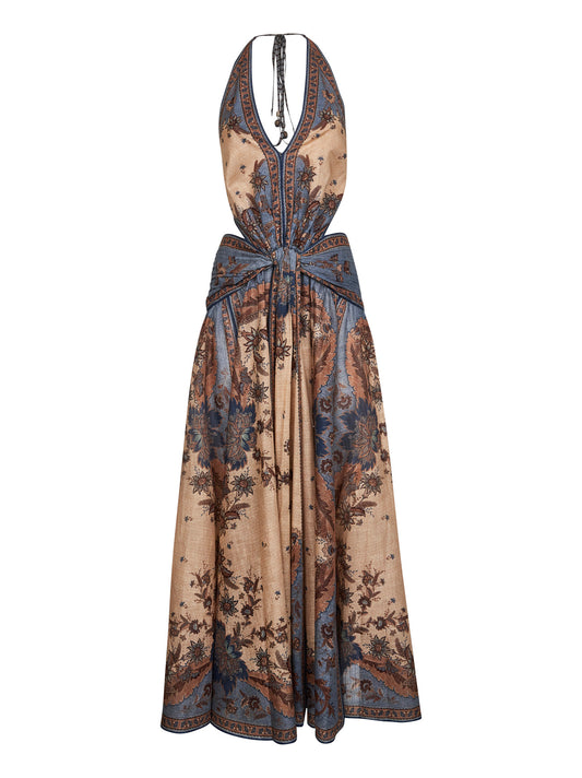 Indienne Floral cotton Ascension maxi dress