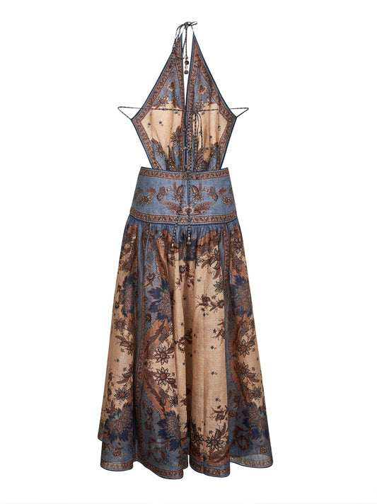 Indienne Floral cotton Ascension maxi dress