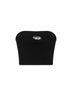Top a fascia M-Clarksvillex in jersey stretch a costine nero