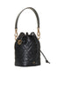 Mon Tresor Mini Bag in Black Leather with FF Motif