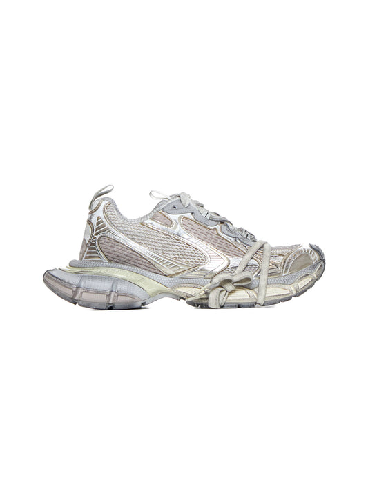 3XL mesh and faux leather sneakers