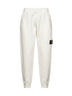 Ivory brushed organic cotton fleece joggers