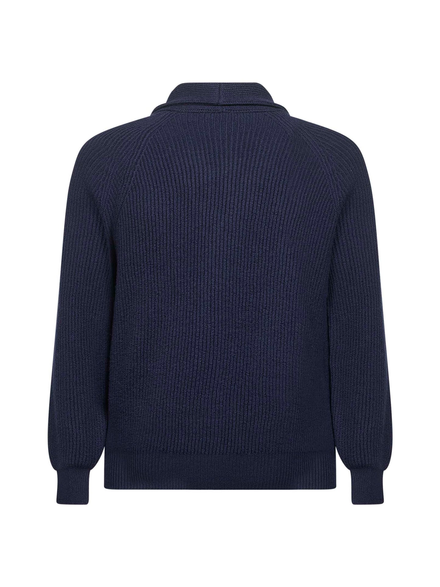Blue malfilé cotton cardigan