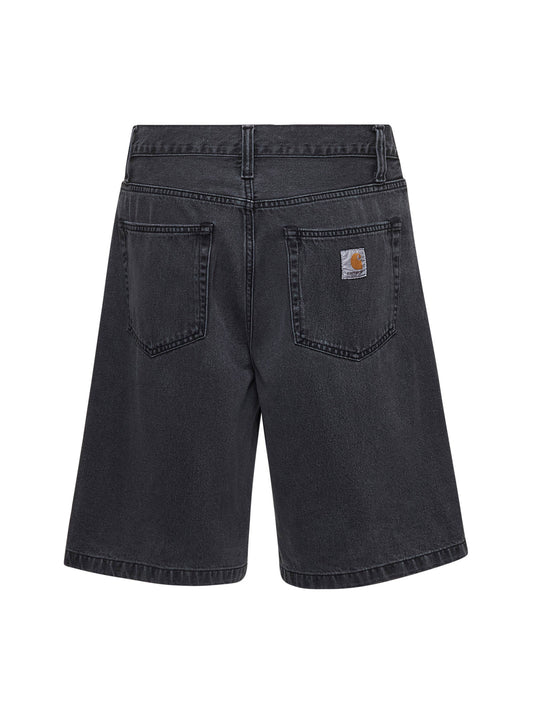 Black Landon denim shorts