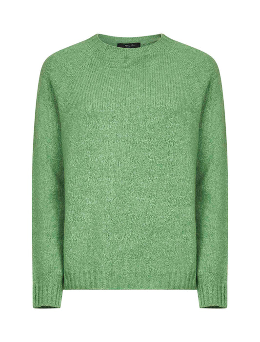 Green alpaca blend GHIACCI sweater
