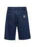 Shorts Landon in denim blu