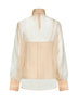 Blusa Memento in organza beige