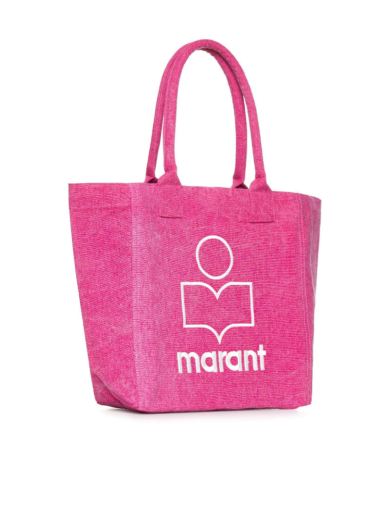 Small Yenky bag in faded-effect cotton with logo