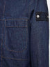 Blue cotton denim shirt jacket