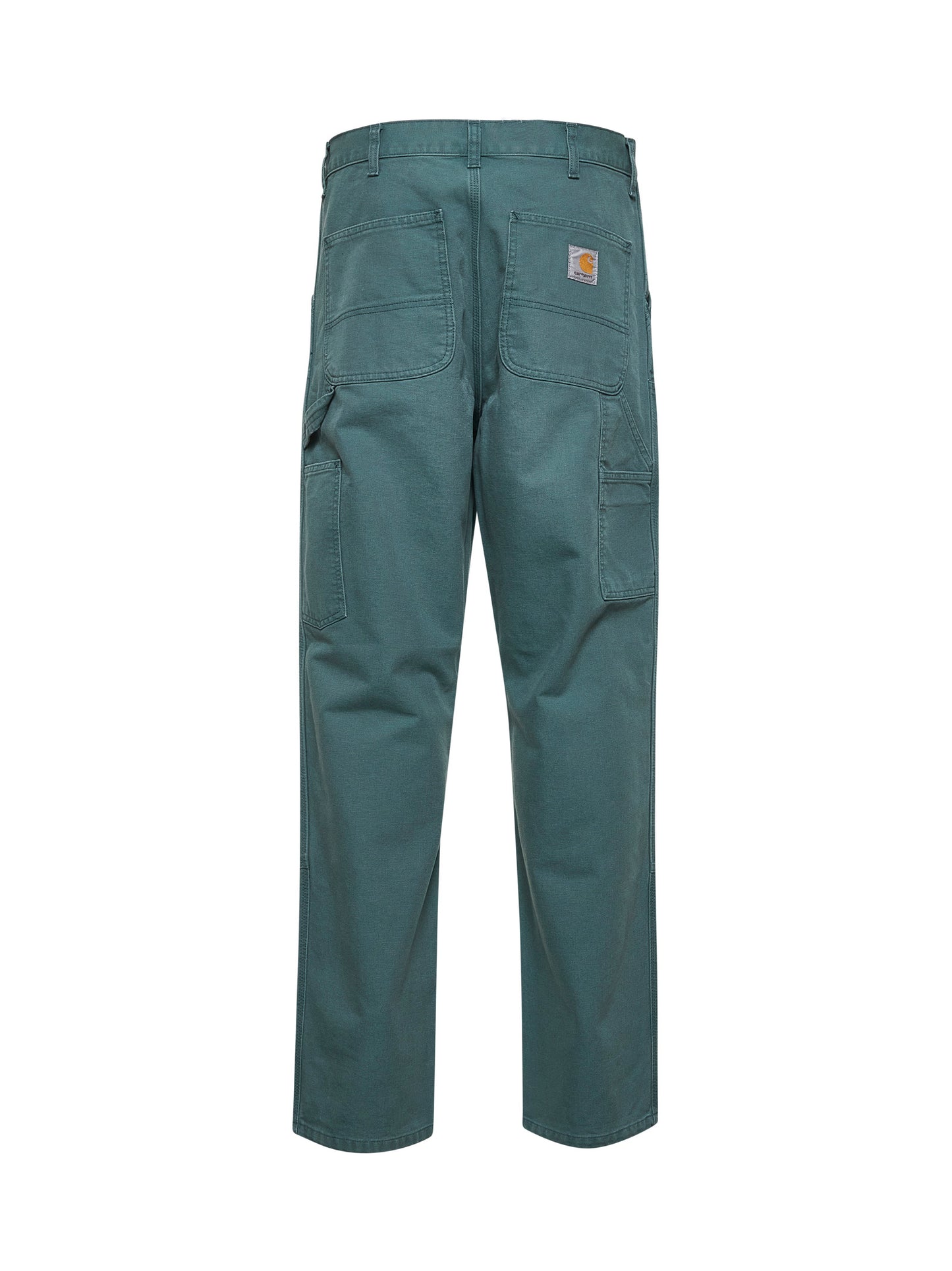 Pantaloni Double Knee in tela Dearborn verde