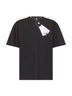 T-shirt trompe l'oeil in cotone bianco