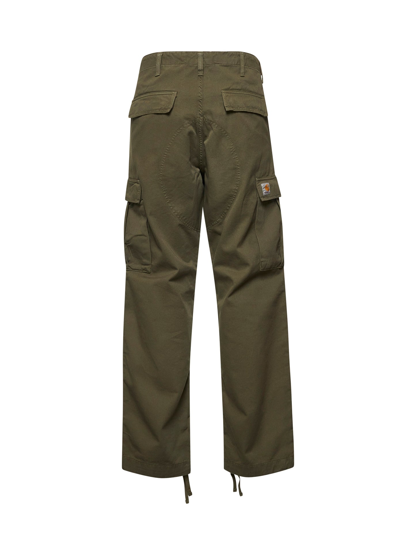 Green twill Regular Cargo pants