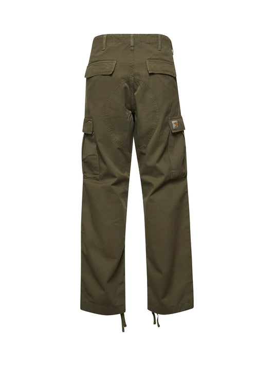 Green twill Regular Cargo pants