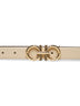 Stone reversible Gancini belt