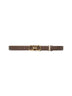 Stone reversible Gancini belt