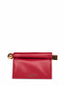 Dark red The Rond Carré clutch bag