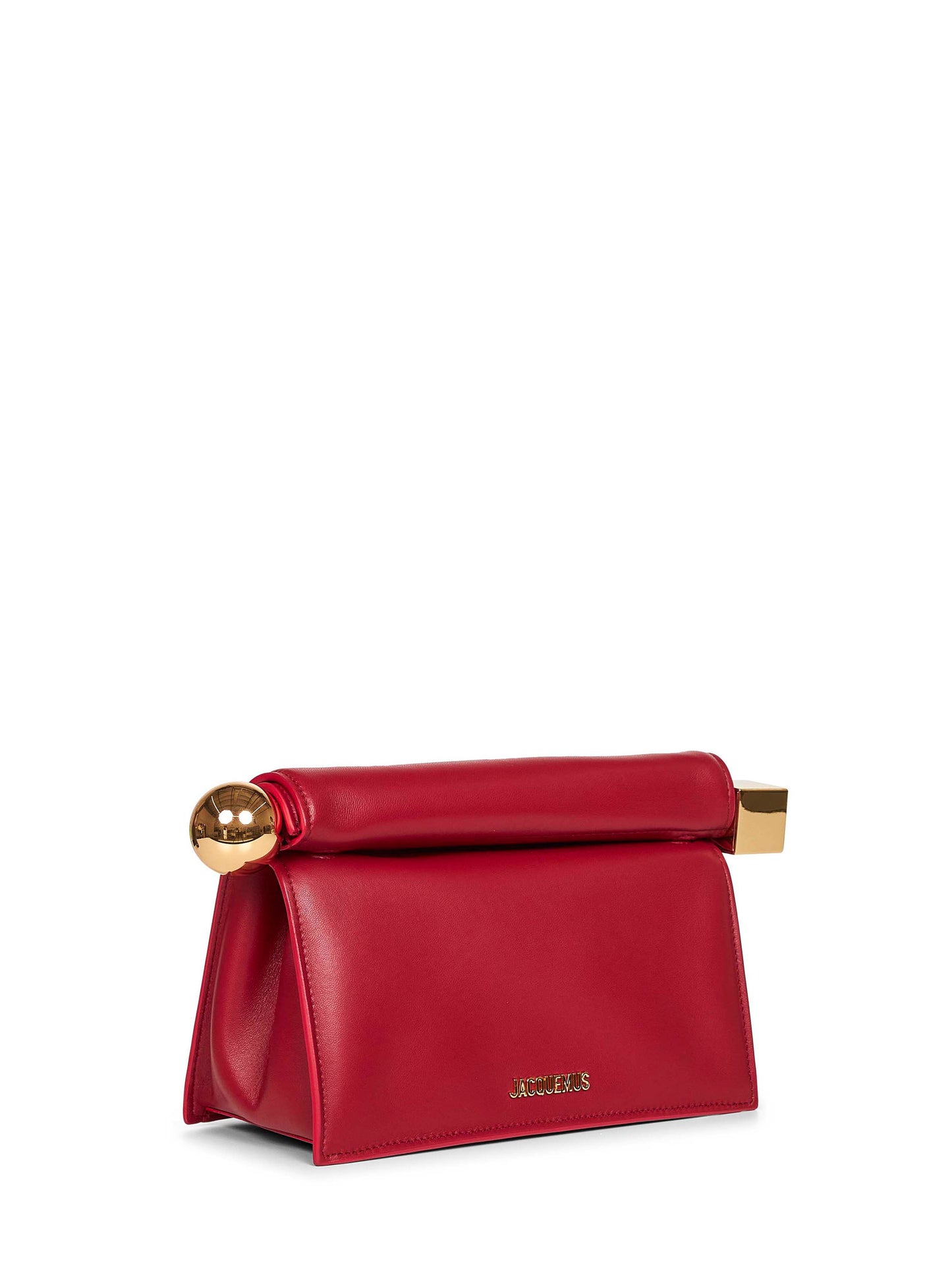 Dark red The Rond Carré clutch bag