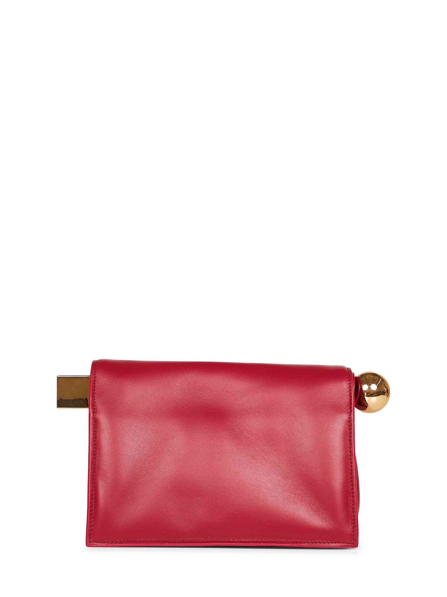 Dark red The Rond Carré clutch bag