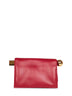 Dark red The Rond Carré clutch bag