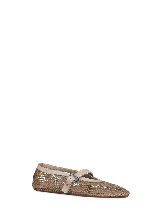 Ballerine flat in rete fango