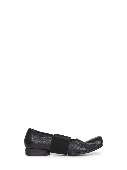 Ballerine Ballet Strap in pelle nera